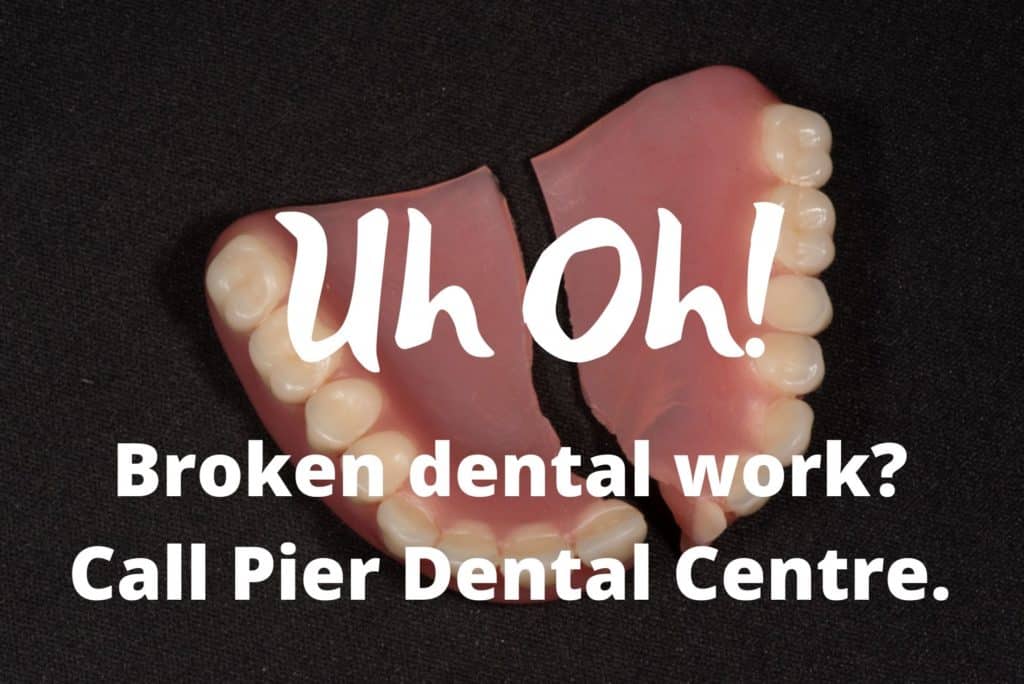 broken dental work